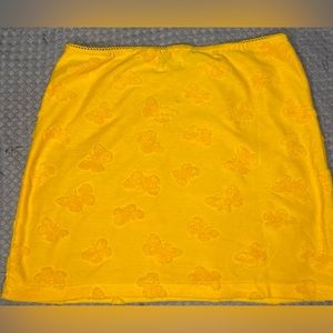 Pacsun yellow orange mini skirt